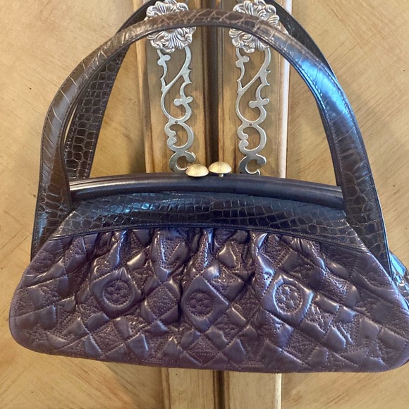 ***RARE***Louis Vuitton Alligator-Trimmed Vienna Sac Fermoir MM Handle Bag - Picture 16 of 16